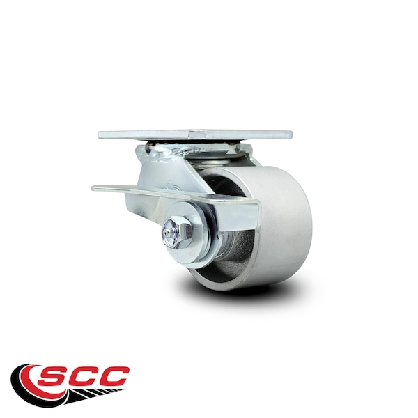3.25 Inch Semi Steel Swivel Caster With Roller Bearing And Brake